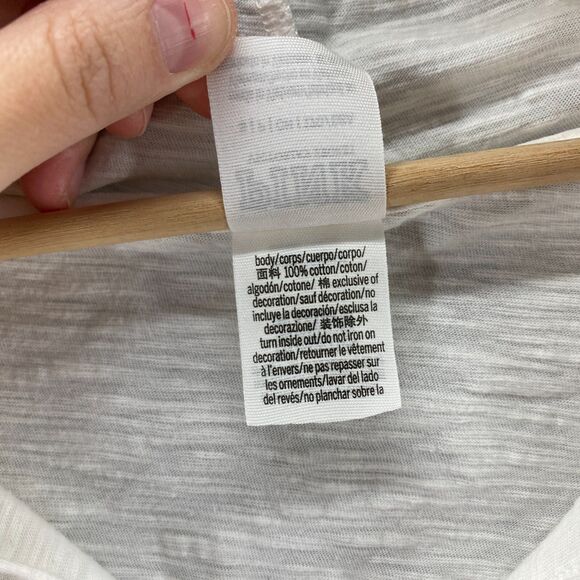 Victoria's Secret Hoodie Women S Small White Hooded Long Sleeve Cotton Casual - Picture 6 of 9